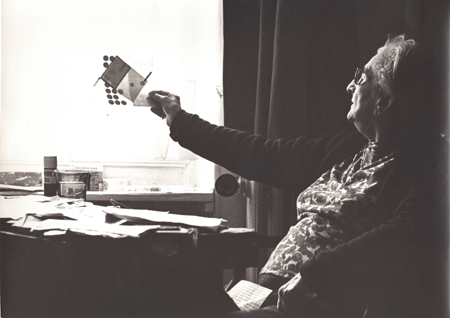 Marcelle Cahn à la Fondation Galignani, 1976